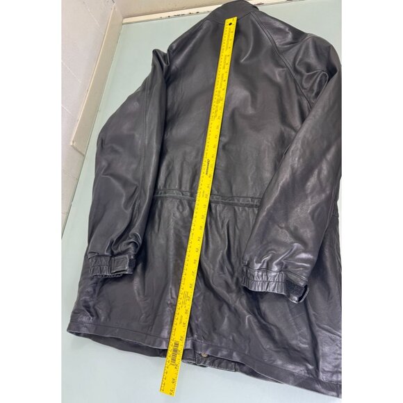 Vintage St. Croix Jacket Mens Large L 100% Lamb Leather Black - Picture 6 of 9